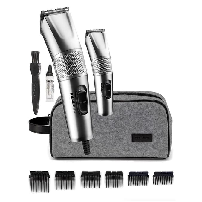 BaByliss Men Steel Edition Hair Clipper Gift Set, mens, men, gift