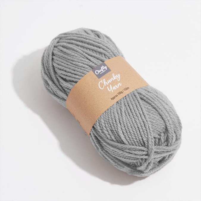 Crafty Things Chunky Yarn 100g Grey (Case of 6), 29184, 10291849