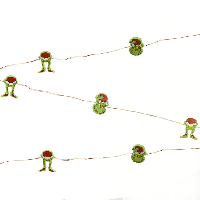 The Grinch 20 Decorative LED Christmas String Lights Home Bargains