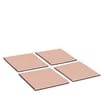 Inspirational: 8 Glitter Coasters - Rose Gold