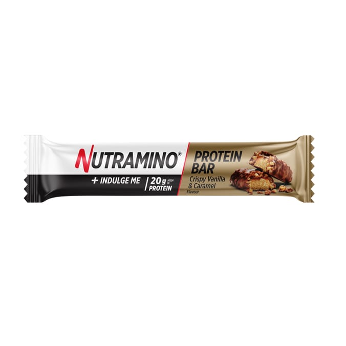 Nutramino Protein Bar 12 Pack Crispy Vanilla & Caramel, fitness