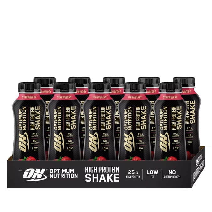 Optimum Nutrition High Protein Shake 10 Pack - Strawberry