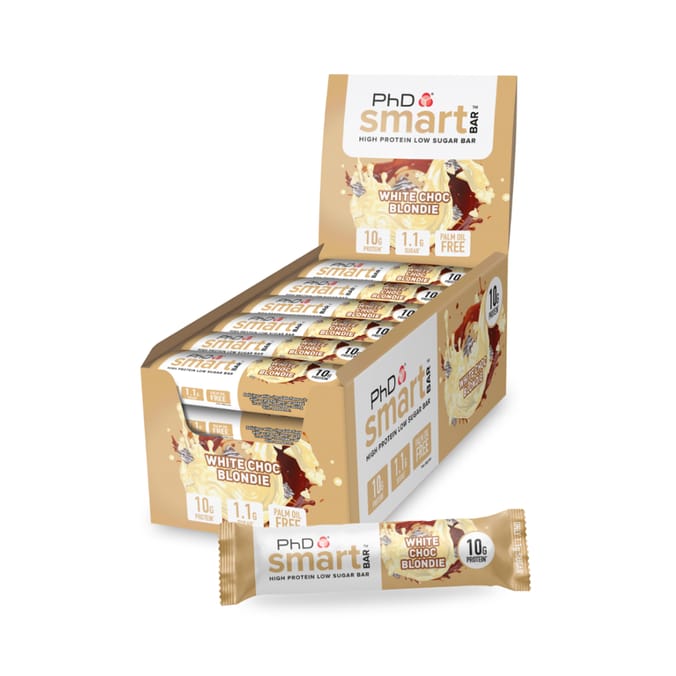 PhD Smart High Protein Low Sugar Bar White Choc Blondie (24 x 32g