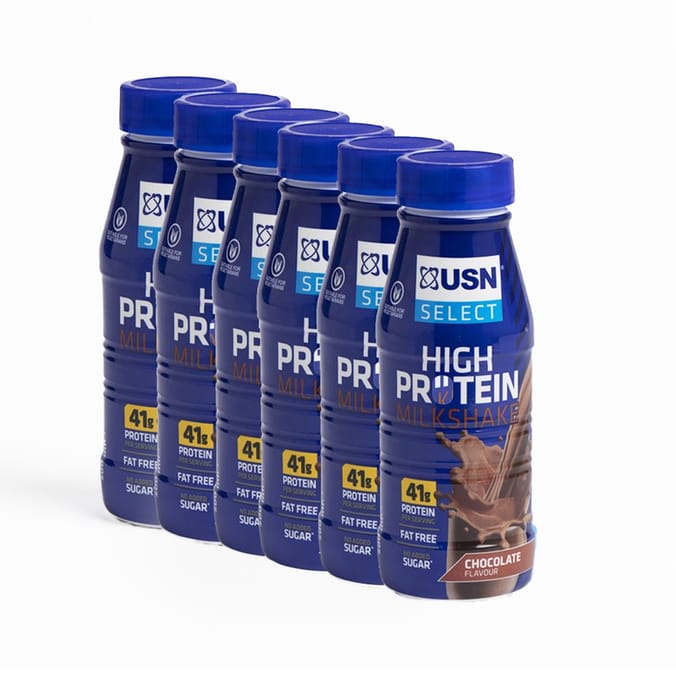 USN Select High Protein Milkshake Chocolate (6 x 500ml), drink