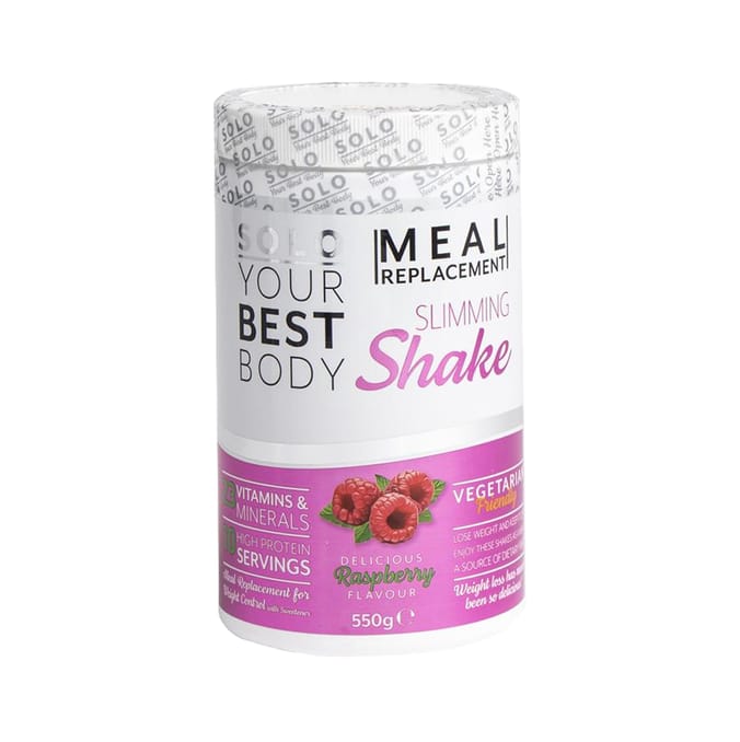 Solo Meal Replacement Slimming Shake 550g Raspberry, Protein Powder