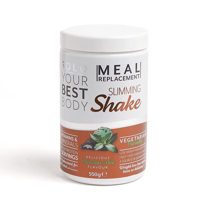 Solo Meal Replacement Slimming Shake 550g Chocolate Mint, Protein