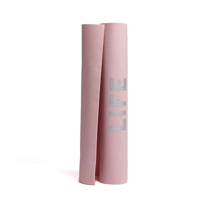 A La Mode Printed Yoga Mat with Carry Strap fitness health women s ladies pink Home Bargains