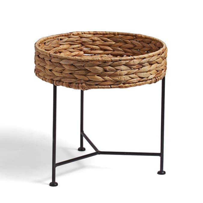 Seagrass side outlet table