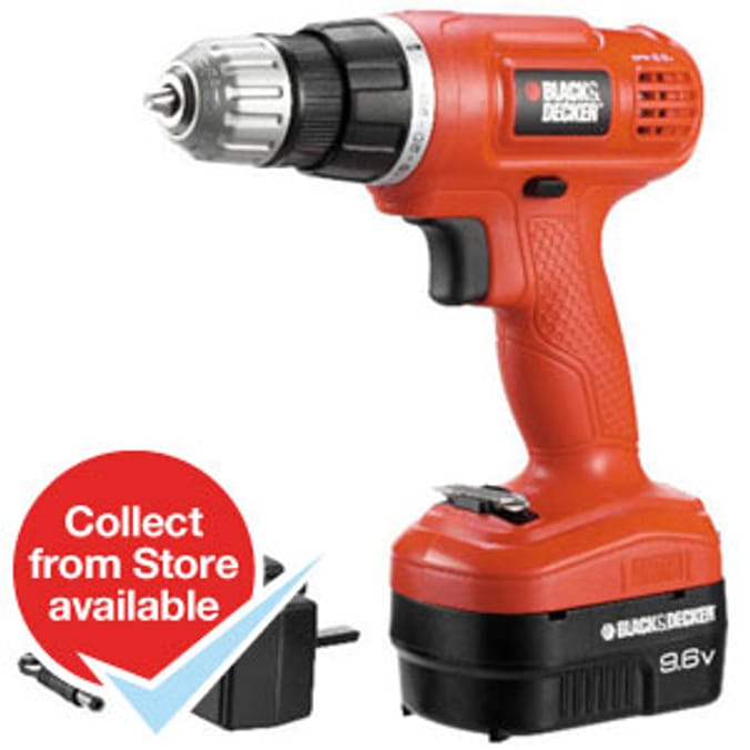 Black Decker 9.6V Drill Driver EPC96CA Home Bargains