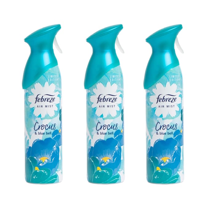 Febreze Air Crocus & Blue Bell (Case of 3 x 300ml), Air Freshener