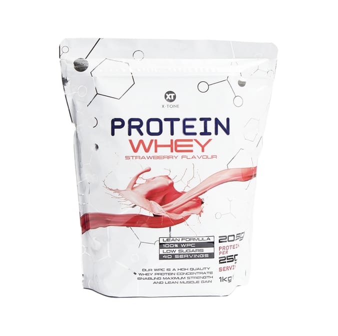 XTone Protein Whey Powder 1kg Strawberry