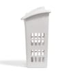 Home Utility: Upright Laundry Basket - White