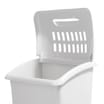 Home Utility: Upright Laundry Basket - White