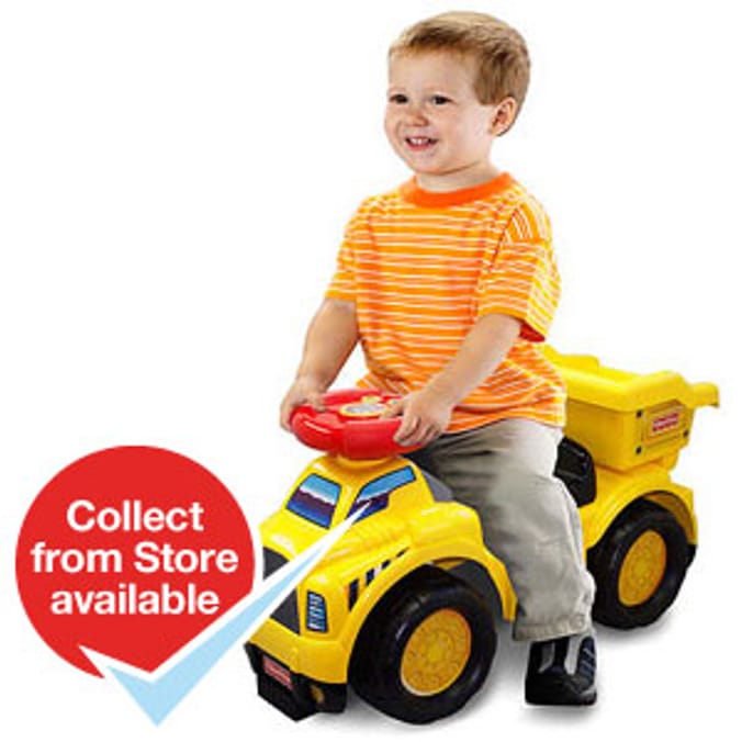 Fisher price wrecking hot sale ball ride on