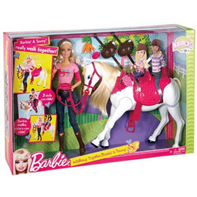 Barbie walking deals horse