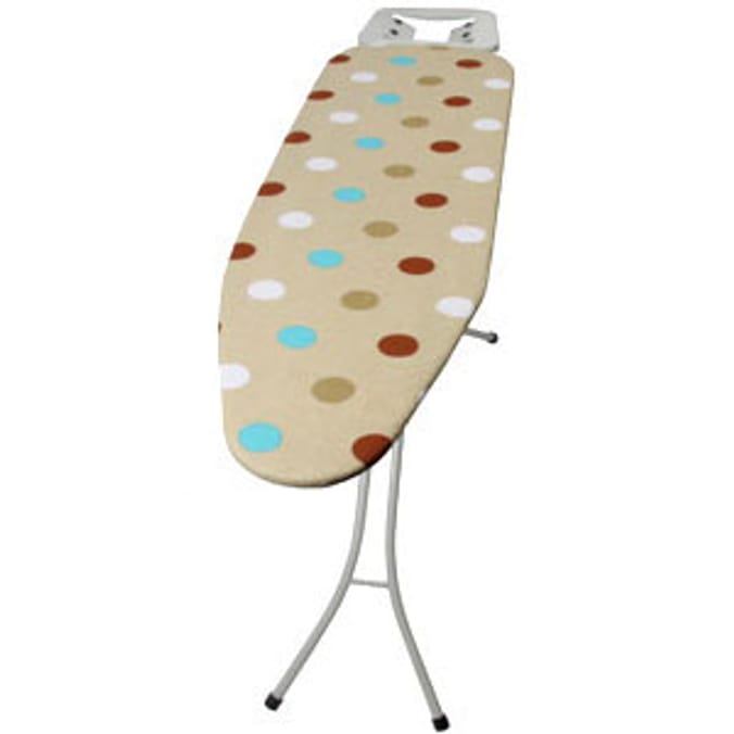 Deluxe Mesh Ironing Board Mocha with Spots Home Bargains