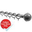 Home Style Curtain Pole: Grey (1.7-3m)