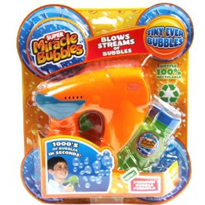Super Miracle Bubbles Bubble Gun: Orange | Home Bargains