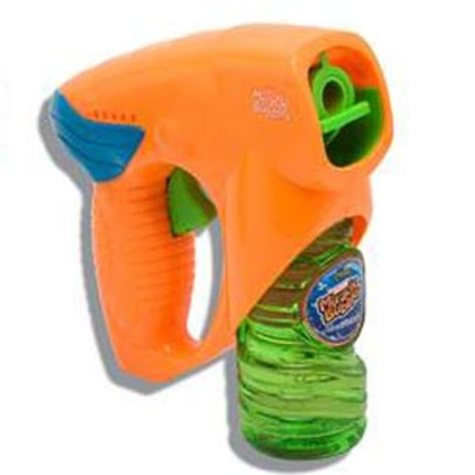 Super Miracle Bubbles Bubble Gun: Orange