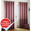 Heather and Plum Faux Silk Curtains