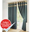 Emerald Green Faux Silk Curtains