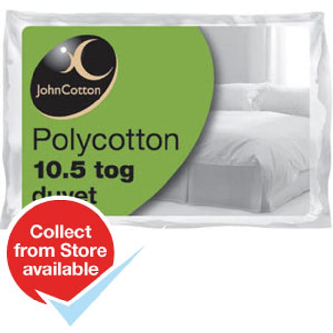 John Cotton King Size Polycotton Duvet 10.5 Tog Home Bargains