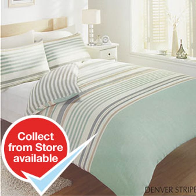 Denver Duvet Set Apple Home Bargains