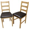 Cheshire Oak Dining Chairs: Set of 2