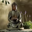 Garden Buddha With Solar Light