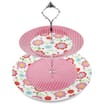 2 Tier Cake Stand: Flowers