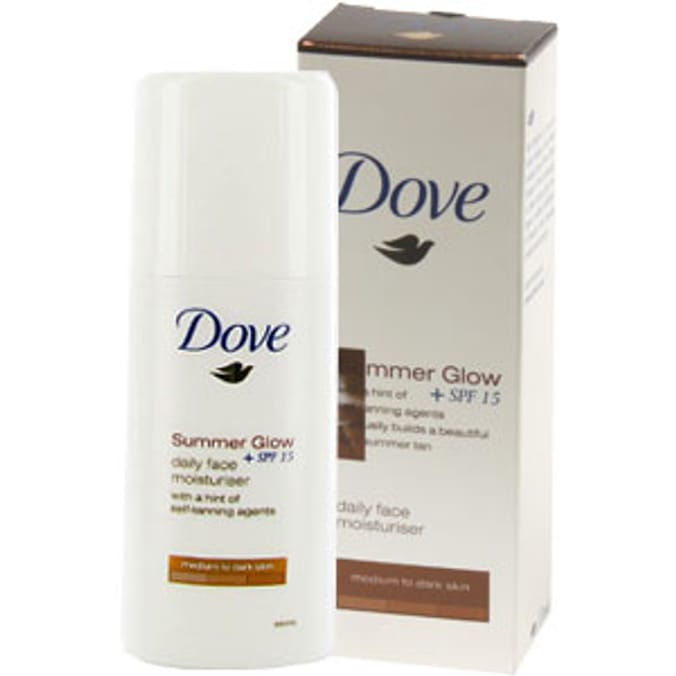 Dove Summer Glow Moisturiser With SPF 15 Home Bargains