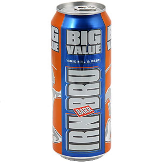 IrnBru Big Can (24 x 500ml Cans), case of drinks, drinks by the case