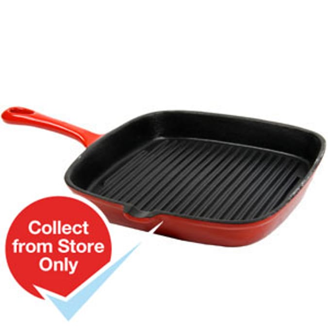 Enamel Cast Iron Griddle Pan Home Bargains