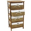 Seagrass Four Drawer Storage Unit