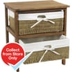 Seagrass Two Drawer Storage Unit