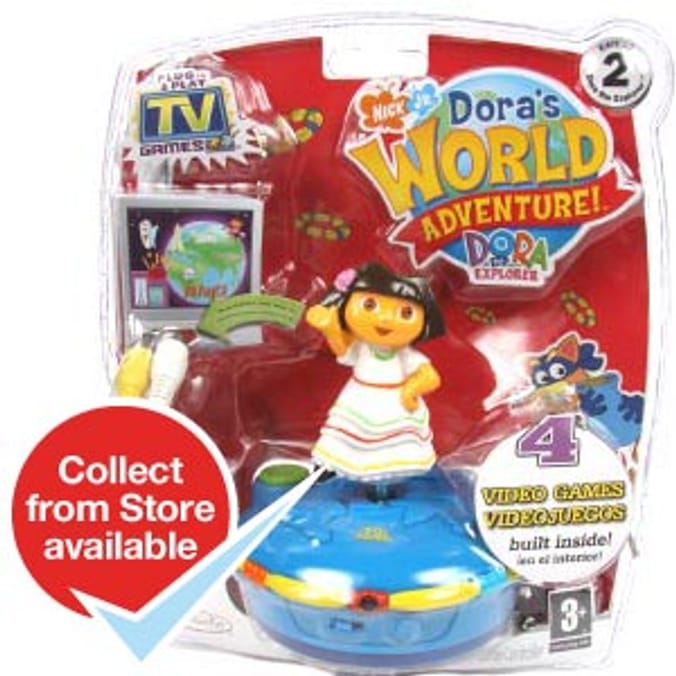 Dora's World Adventure Plug 'N' Play TV Game Home Bargains